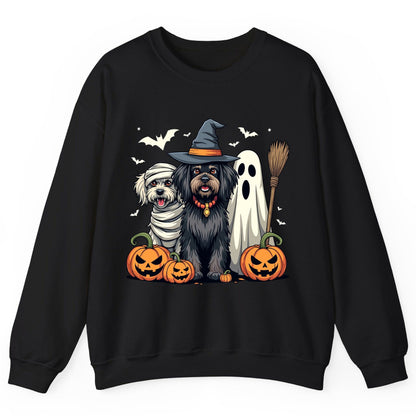 Halloween Dogs in Costumes Halloween dogs Sweatshirt Black product mockup