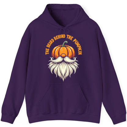 The Beard Behind the Pumpkin Halloween gnome Hoodie Purple product mockup