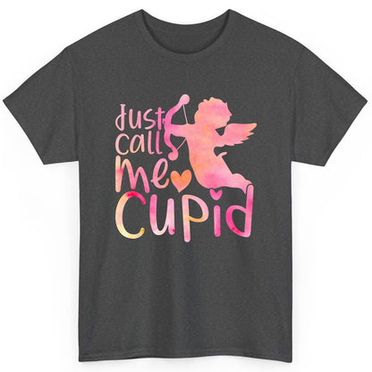 Just Call Me Cupid cupid T-Shirt Dark Heather product mockup
