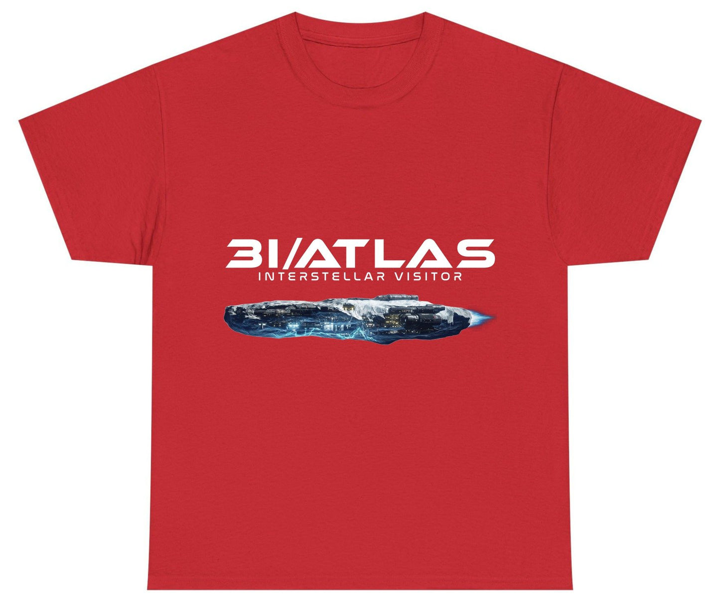 31 Atlas Interstellar Visitor sci-fi spaceship Youth T-Shirt Red product mockup