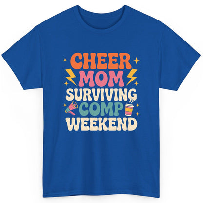 Cheer Mom Surviving Comp Weekend cheer mom T-Shirt Royal product mockup