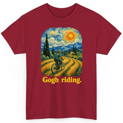 Gogh Riding van gogh parody T-Shirt Cardinal Red product mockup