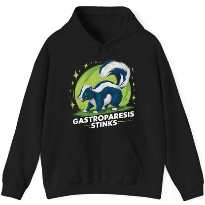 Gastroparesis Stinks gastroparesis awareness Hoodie Black product mockup