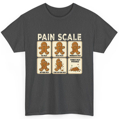 Pain Scale gingerbread man pain scale T-Shirt Dark Heather product mockup