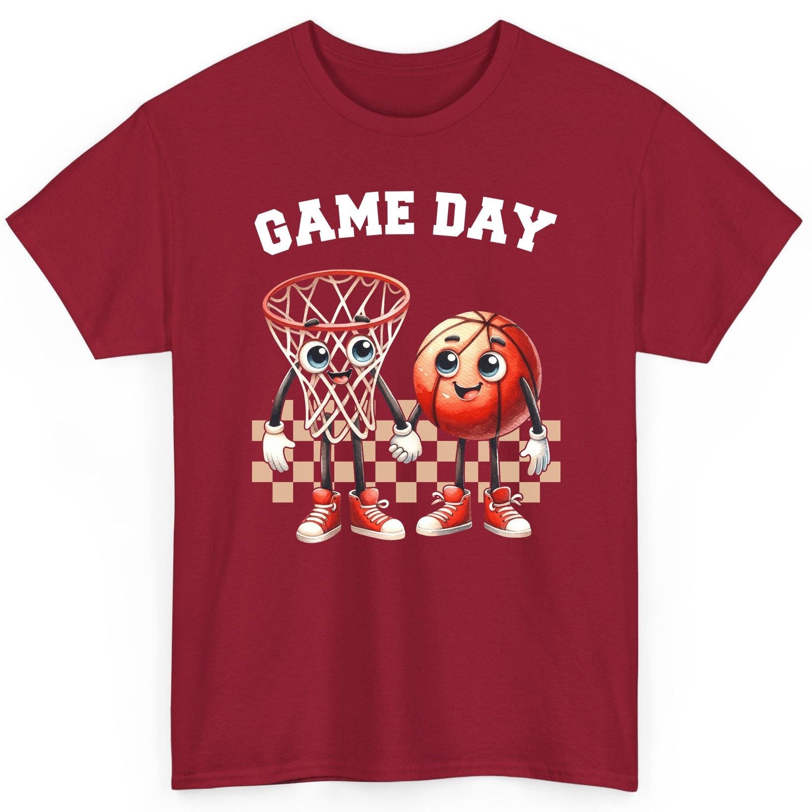 Game Day basketball T-Shirt Cardinal Red product mockup