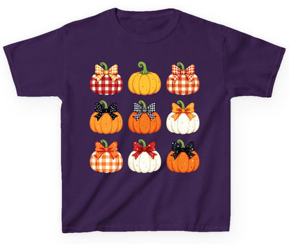 Decorative Fall Pumpkins fall pumpkins Youth T-Shirt Purple product mockup