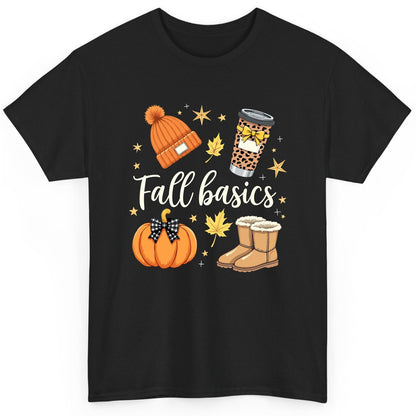 Fall Basics autumn essentials T-Shirt Black product mockup