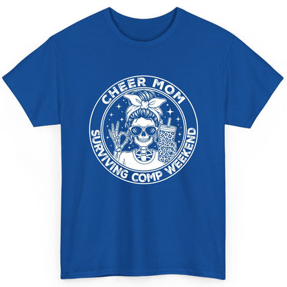 Cheer Mom Surviving Comp Weekend cheer mom T-Shirt Royal product mockup