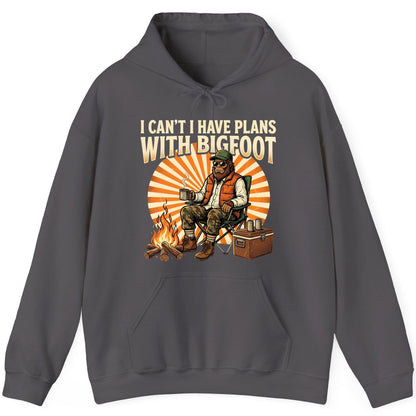 I Can't I Have Plans with Bigfoot bigfoot Hoodie Charcoal product mockup