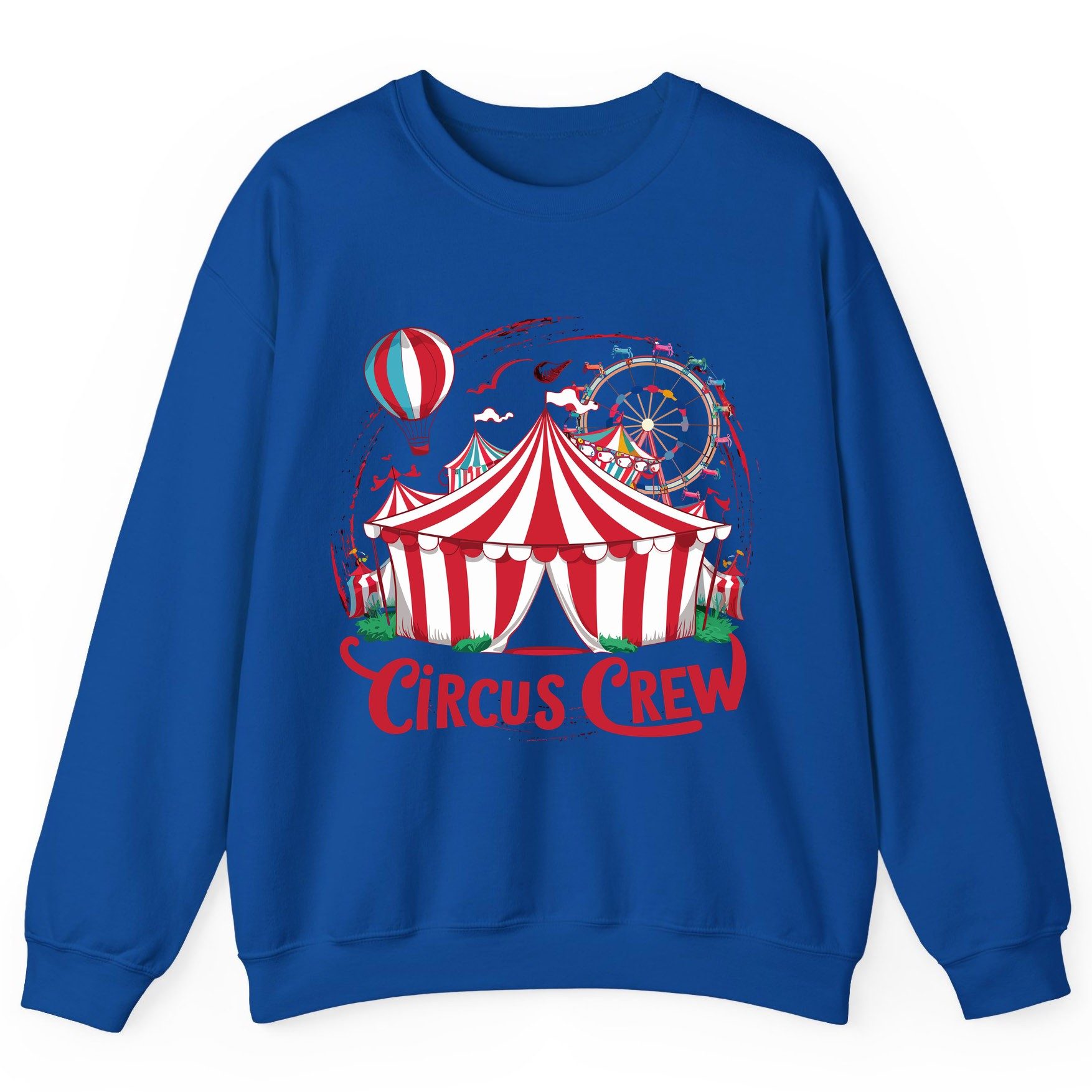 Circus Crew circus Sweatshirt Royal product mockup