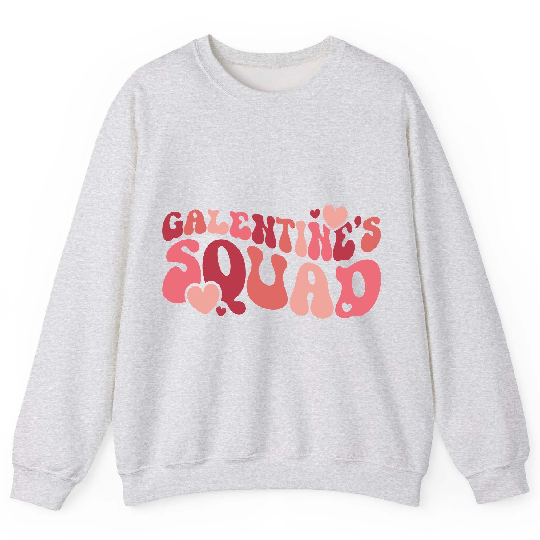 Galentine's Squad galentine's day Sweatshirt Ash product mockup