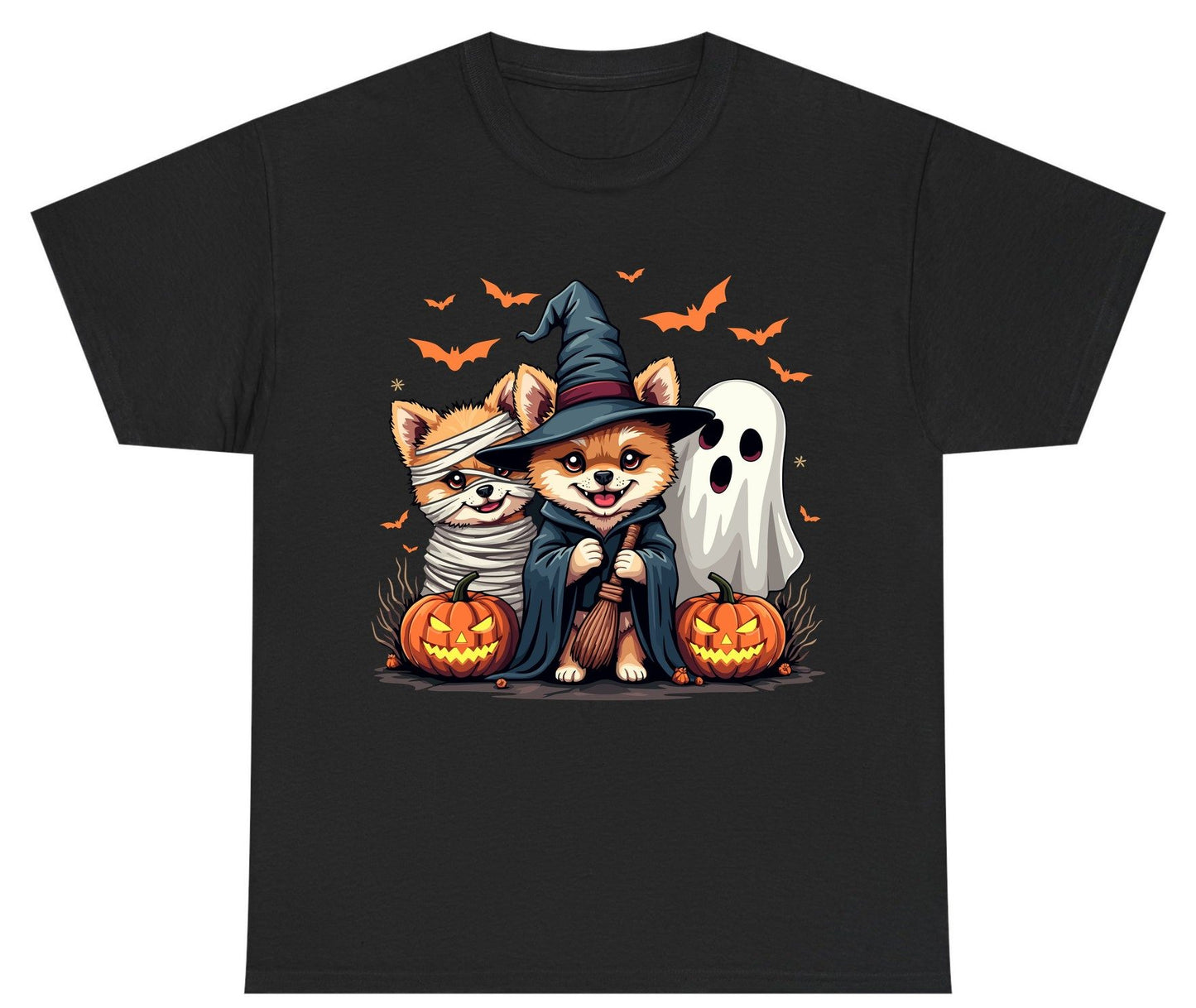 Cute Halloween Corgi Dogs Halloween corgis Youth T-Shirt Black product mockup
