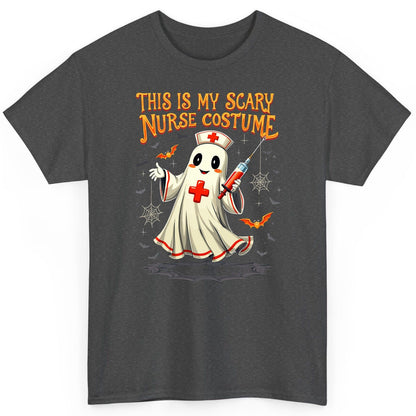 This Is My Scary Nurse Costume Halloween ghost nurse T-Shirt Dark Heather product mockup