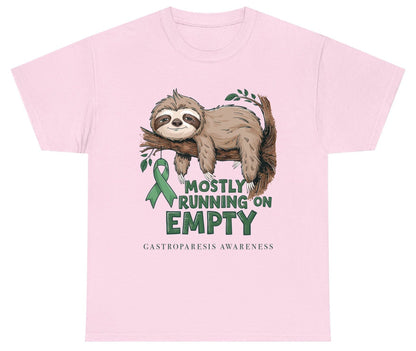 Mostly Running on Empty Gastroparesis Awareness gastroparesis awareness Youth T-Shirt Light Pink product mockup