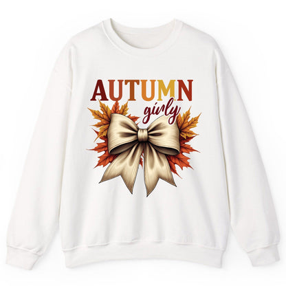 Autumn Girly autumn Sweatshirt White product mockup