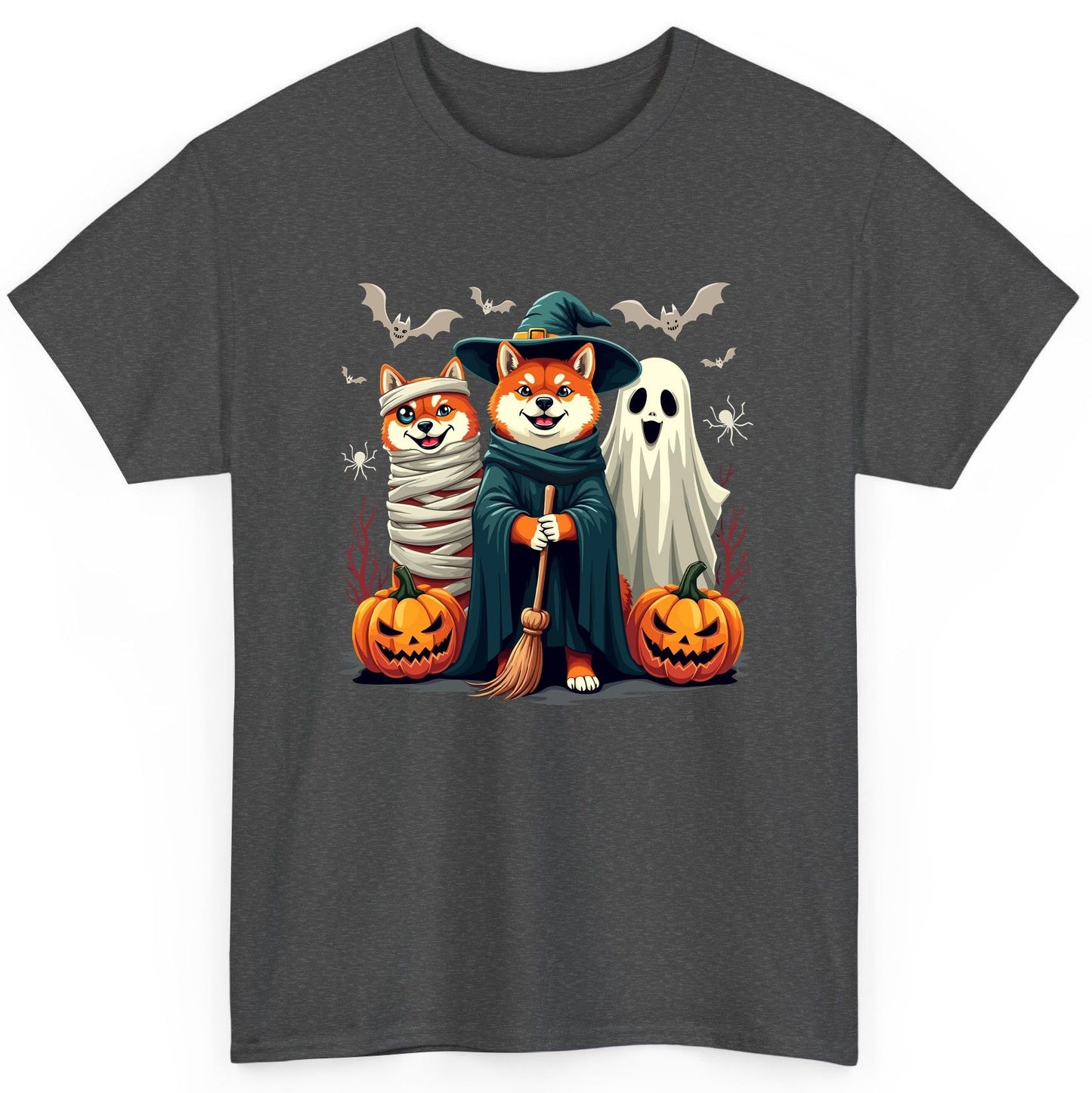Shiba Inu Halloween Costumes shiba inu T-Shirt Dark Heather product mockup
