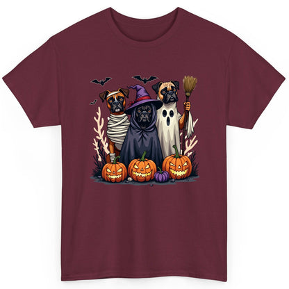 Halloween Dogs in Costume Halloween dogs T-Shirt Maroon product mockup