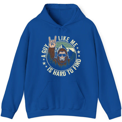 A Guy Like Me Is Hard to Find bigfoot Hoodie Royal product mockup
