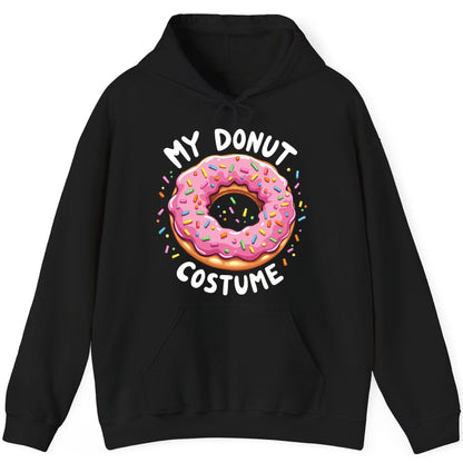 My Donut Costume donut Hoodie Black product mockup