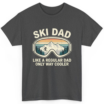 Ski Dad Like a Regular Dad Only Way Cooler skiing T-Shirt Dark Heather product mockup