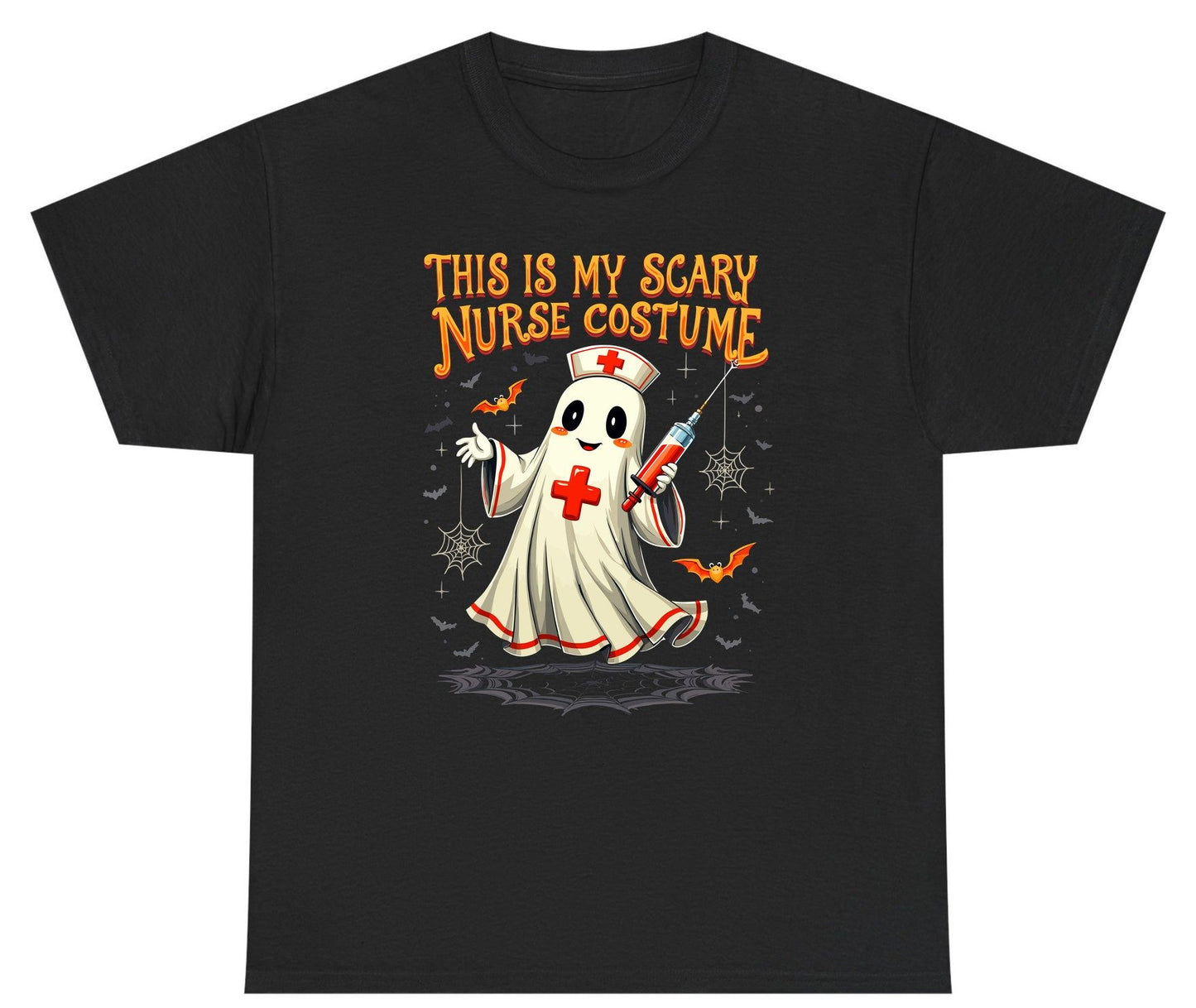 This Is My Scary Nurse Costume Halloween ghost nurse Youth T-Shirt Black product mockup