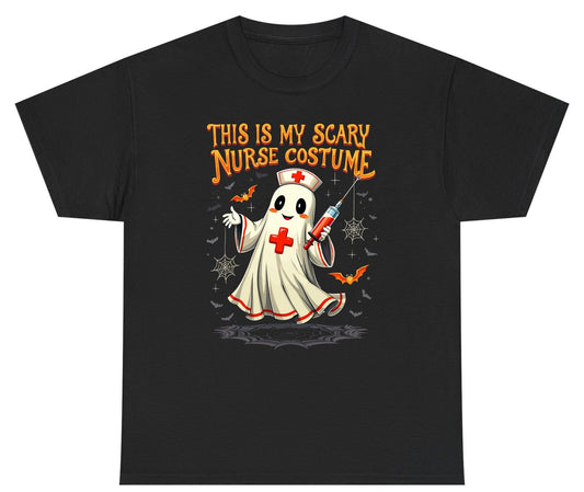 This Is My Scary Nurse Costume Halloween ghost nurse Youth T-Shirt Black product mockup