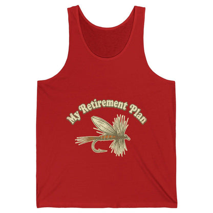 My Retirement Plan fly fishing Tank Top Red product mockup