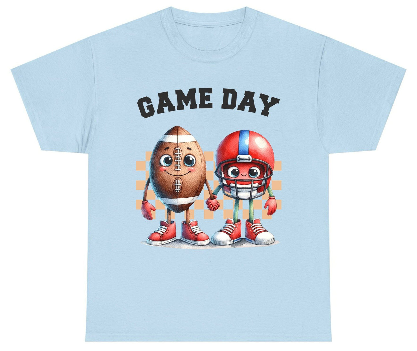 Game Day american football Youth T-Shirt Light Blue product mockup