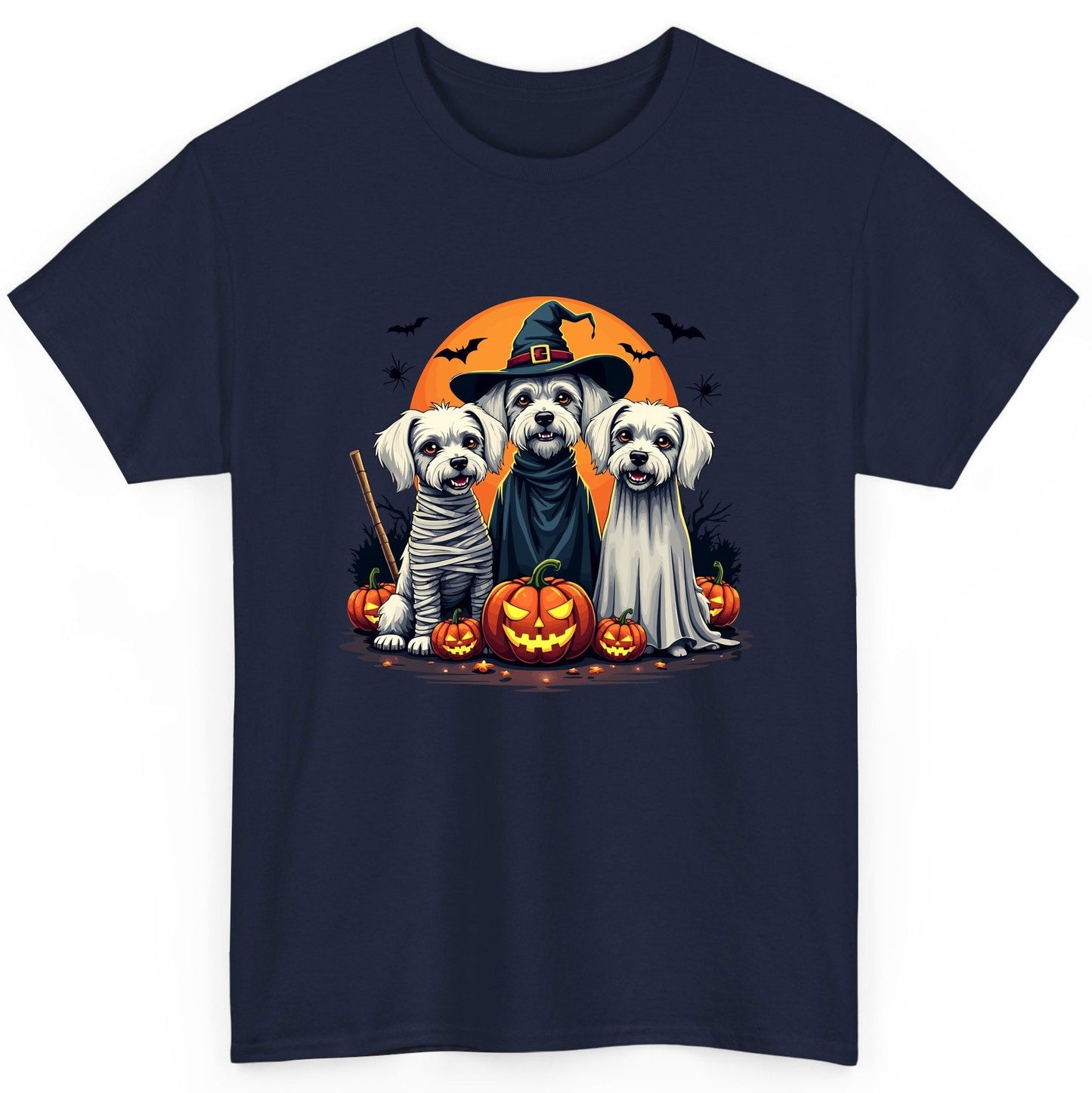 Halloween Dogs Costumes Halloween dogs T-Shirt Navy product mockup