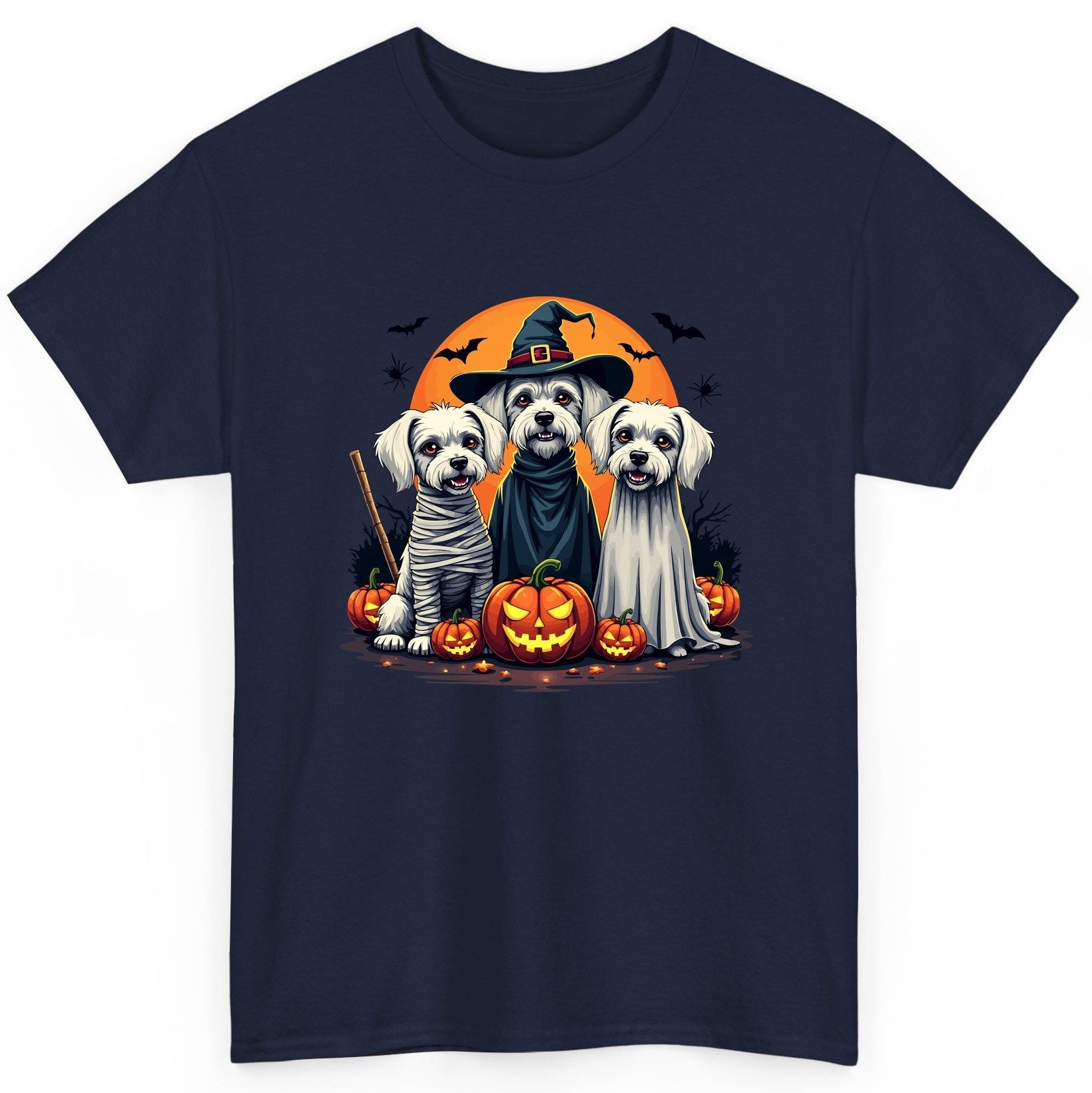 Halloween Dogs Costumes Halloween dogs T-Shirt Navy product mockup
