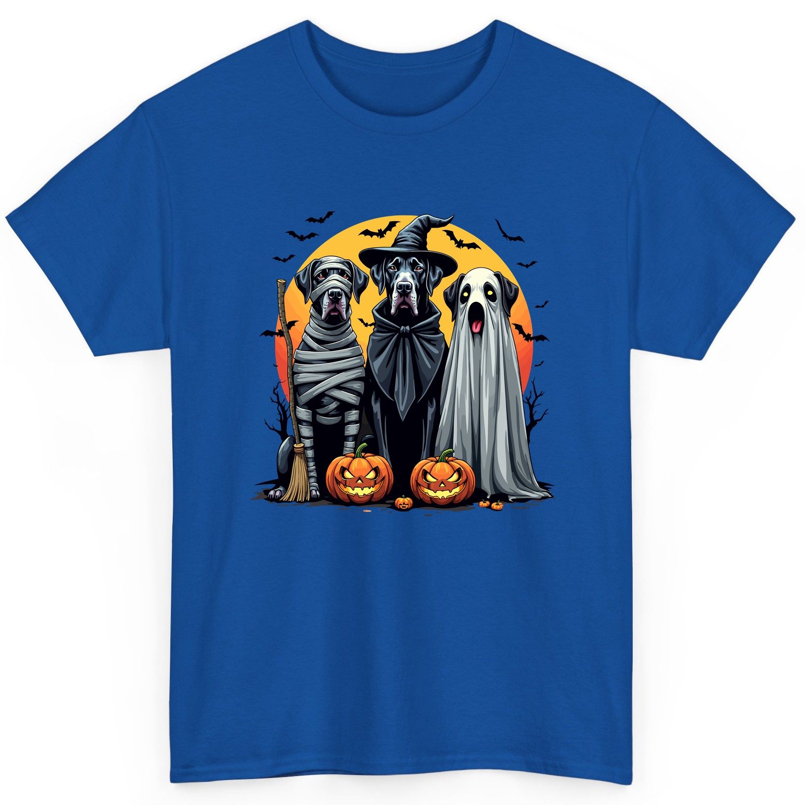 Halloween Dogs in Costumes Halloween dogs T-Shirt Royal product mockup