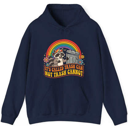 It's Called Trash Can Not Trash Cannot raccoon Hoodie Navy product mockup