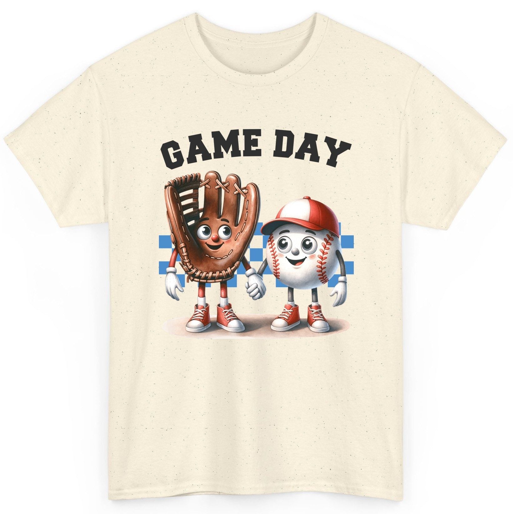 Game Day baseball T-Shirt Natural product mockup