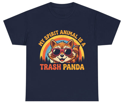 My Spirit Animal Is a Trash Panda raccoon Youth T-Shirt Navy product mockup