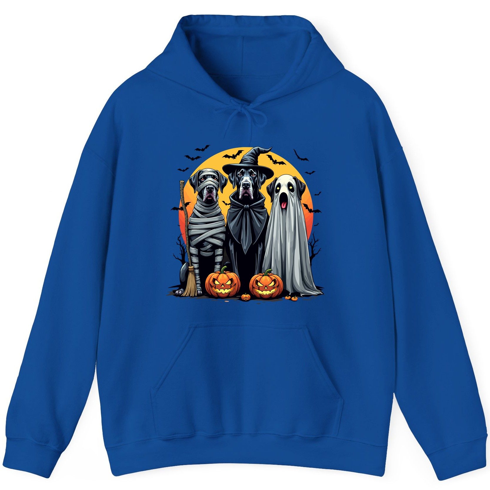 Halloween Dogs in Costumes Halloween dogs Hoodie Royal product mockup