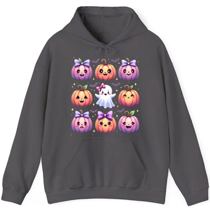 Kawaii Halloween Pumpkins kawaii Halloween Hoodie Charcoal product mockup