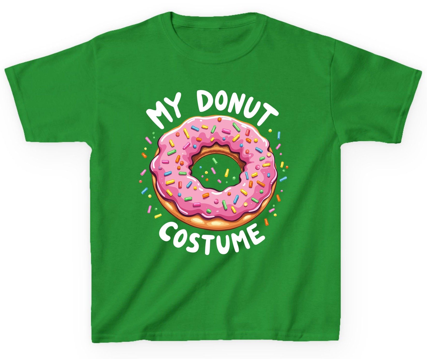 My Donut Costume donut Youth T-Shirt Irish Green product mockup